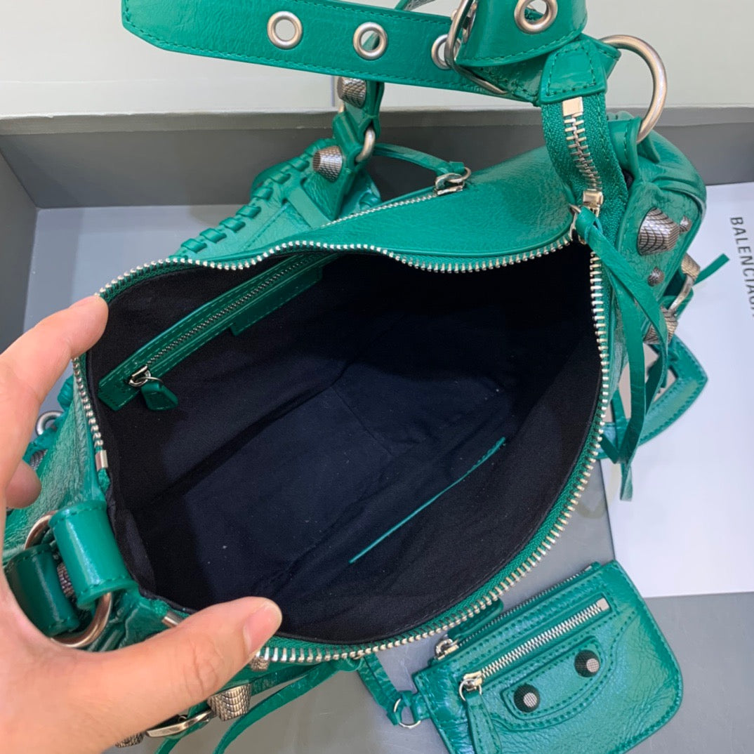 Balen Le Cagole XS Shoulder Bag In Dark Green, For Women, Bags 13in/33cm