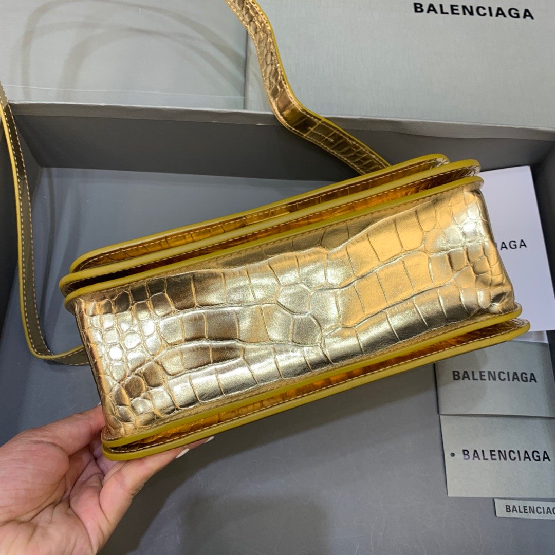 Balen Gossip Small Shoulder Bag Gold, For Women, Bags 9.1in/23cm