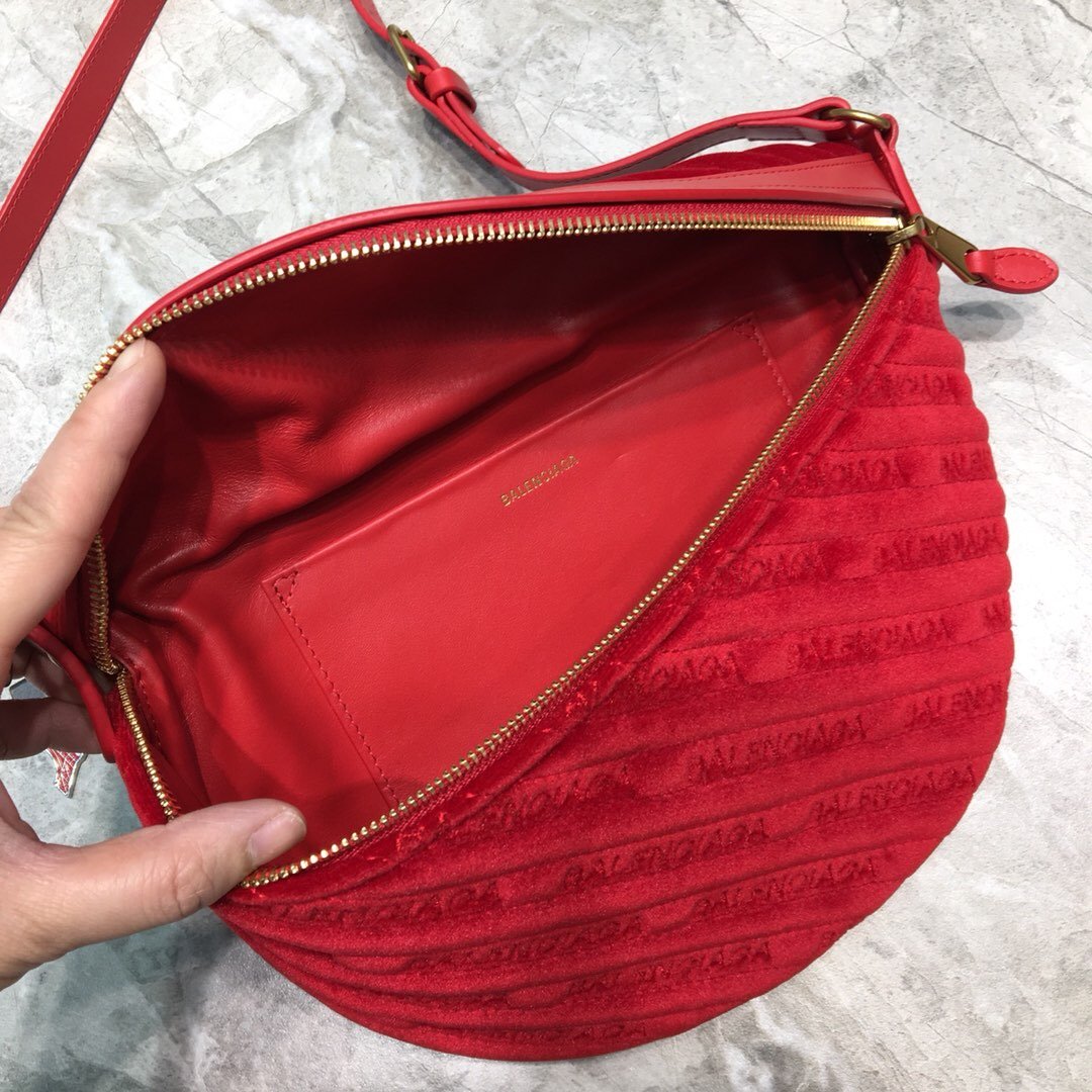Balen Souvenir XXS Belt Bag In Red, For Women, Bags 11.8in/30cm