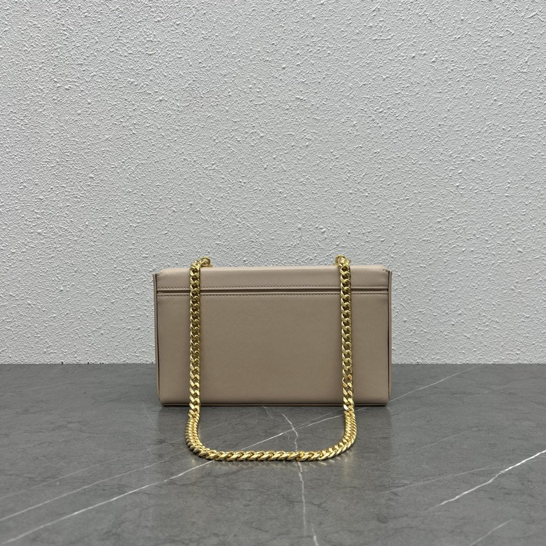 CE Chain Box Triomphe Bag Beige For Women 9in/22cm