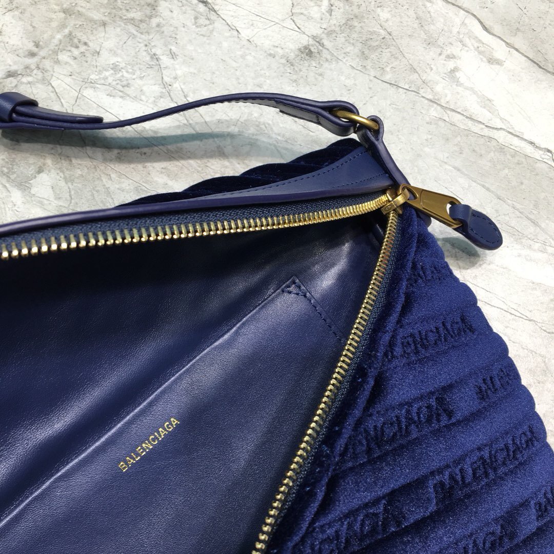 Balen Souvenir XXS Belt Bag In Dark Blue, For Women, Bags 11.8in/30cm