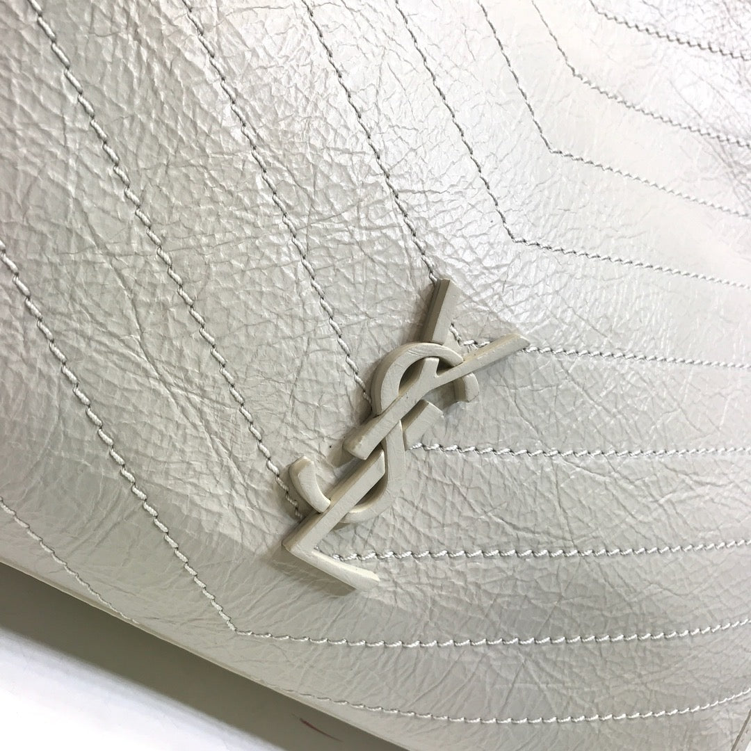 YSSL Niki Medium Shopping Bag White For Women 12.6in/32cm YSL
