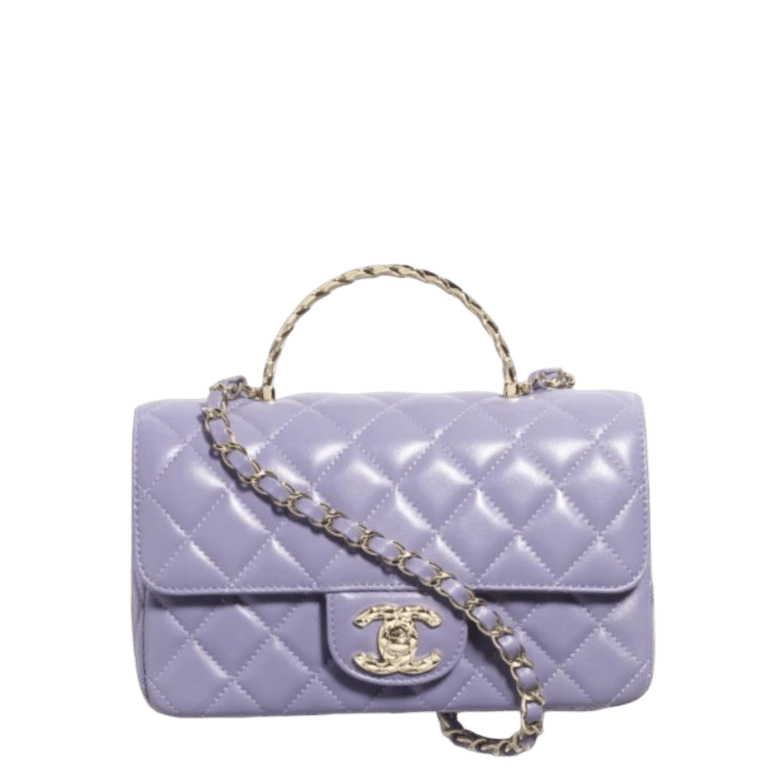 CHL 19 HANDBAG DARK BEIGE 26CM/10
