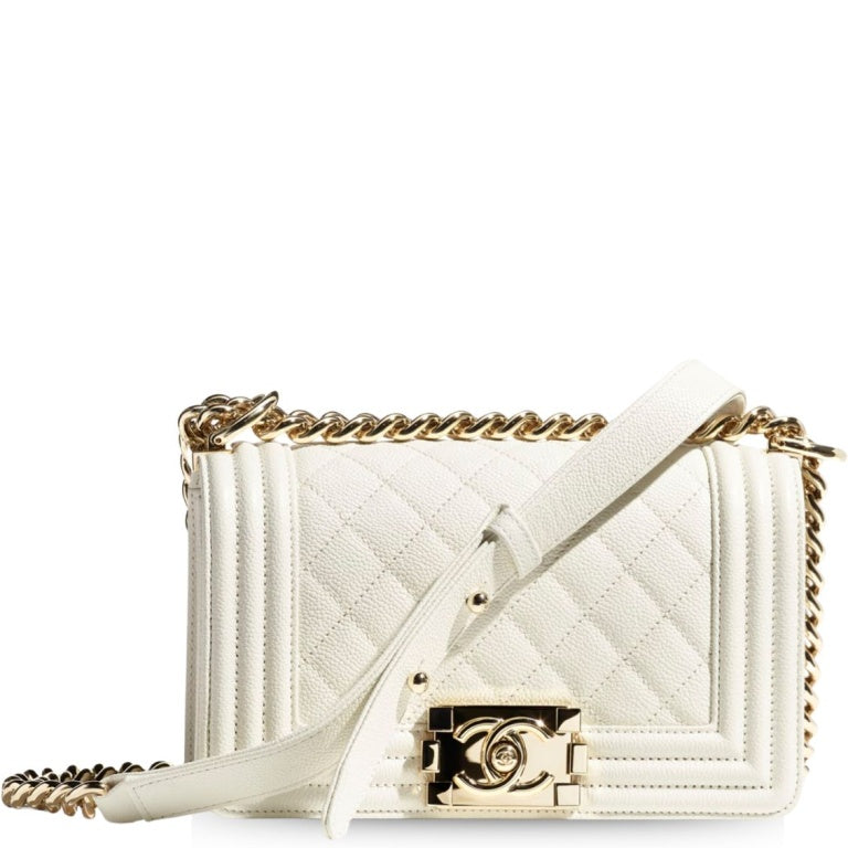 CHL BOY FLAPBAG WHITE
