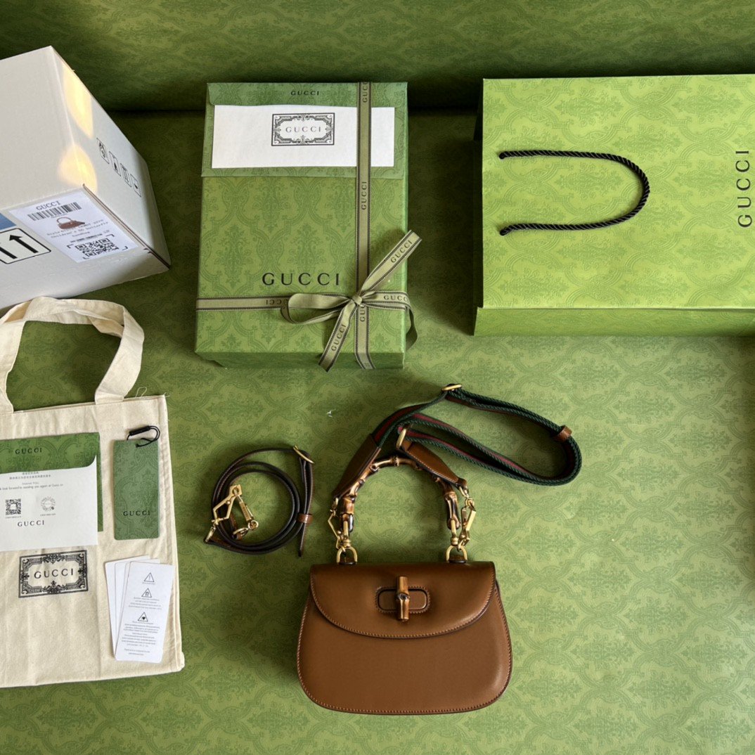 gg Bamboo 1947 Small Top Handle Bag Cuir  For Women 8,3in/21cm 675797 10ODT 2579