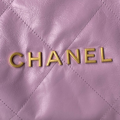 CHL Backpack Purple Shiny Large Bag For Women 51cm/20in