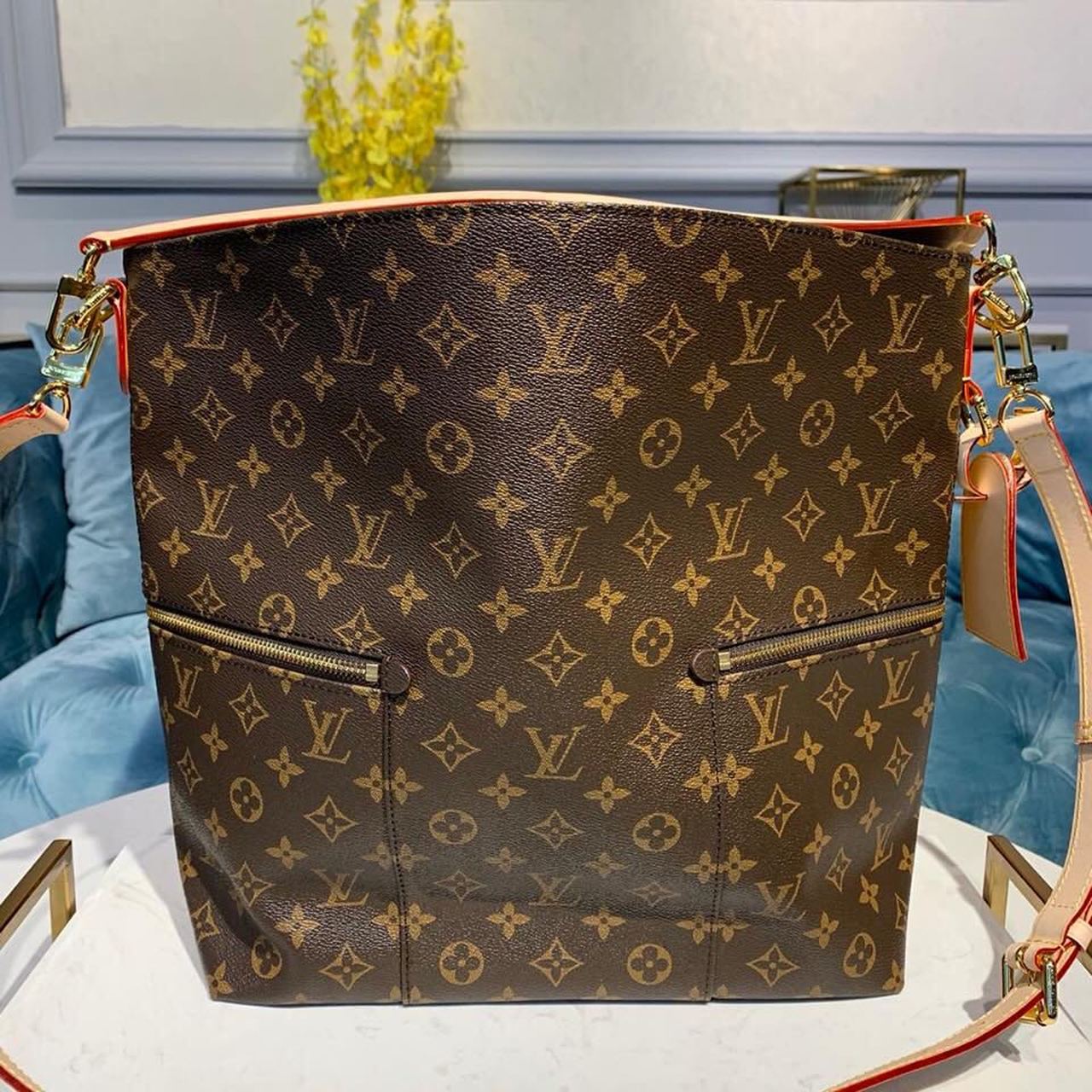 LV Melie Monogram Canvas For Women, Women’s Handbags, Shoulder Bags 16.5in/42cm LV M41544