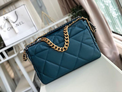 CHL 19 Maxi Handbag Teal For Women, Women’s Bags, Shoulder And Crossbody Bags 14in/36cm AS1162