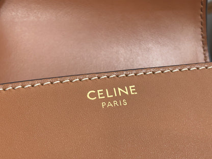 CE Mini Besace Cuir Triomphe Brown For Women 4in/11cm 10J303DPQ.04LU