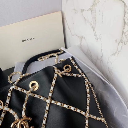 CHL 21 Handbag Black For Women, Women’s Bags 8.6in/22cm