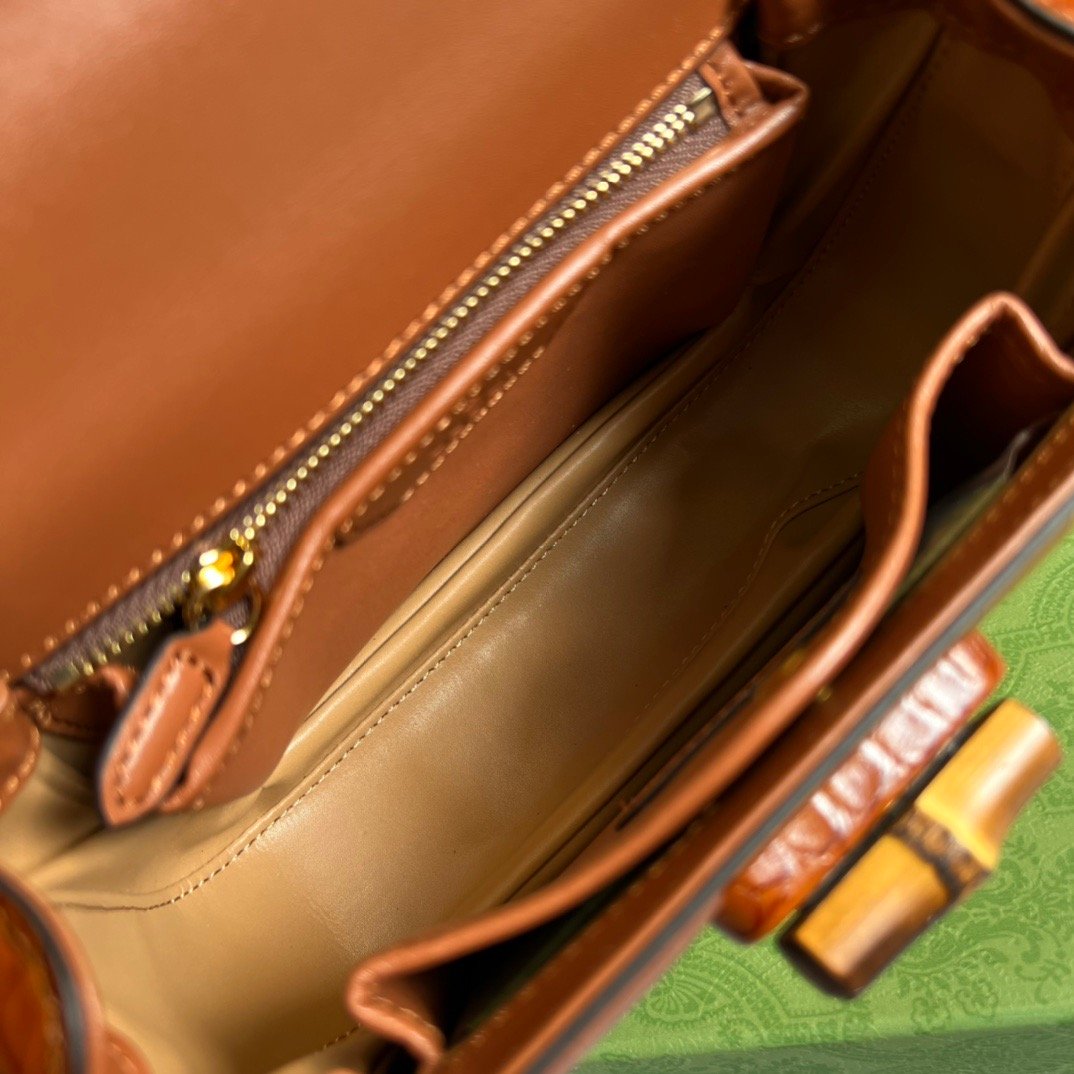 gg Bamboo 1947 Crocodile Top Handle Bag Red For Women, Women’s Bags 10.2in/26cm gg