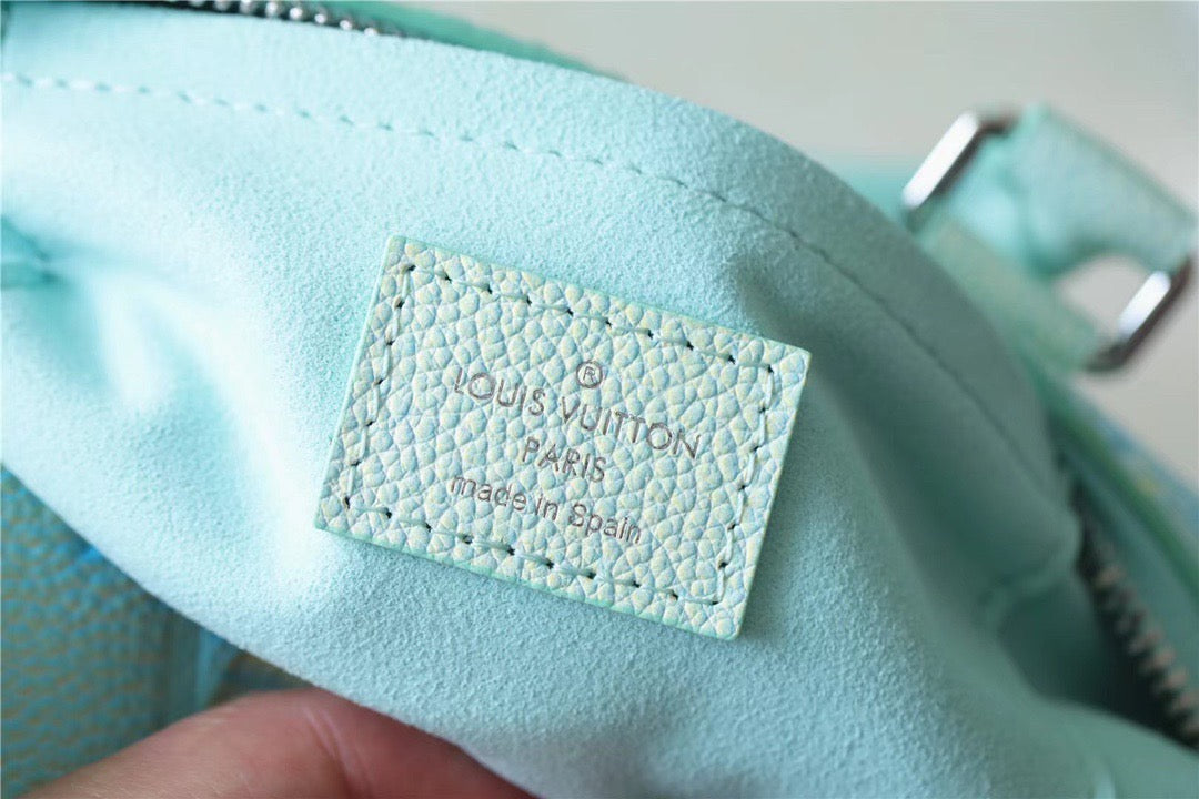 LV Speedy Bandouliere 20 Monogram Empreinte Vert D’eau Green For Women,  Shoulder And Crossbody Bags 20.5cm/8.1in LV M46092