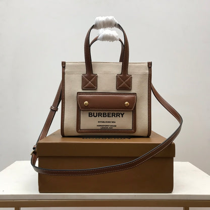 BB Mini Two-tone Canvas And Freya Tote For Women, Bags 9.1in/23cm 80441431