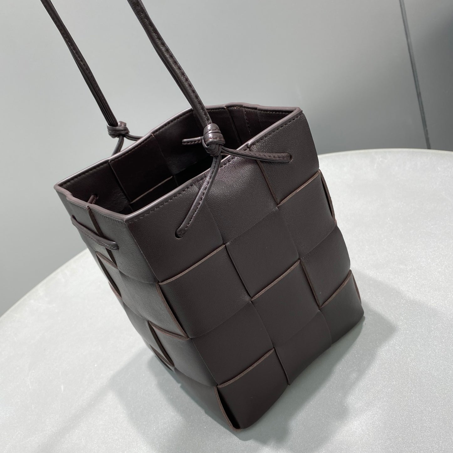 BV Mini Cassette Bucket Bag Purple, For Women, Bags 5.5in/14cm
