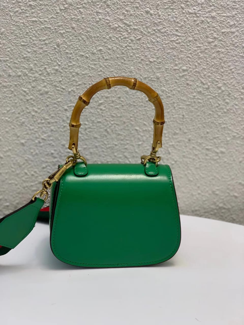 gg Bamboo 1947 Small Top Handle Bag Green  For Women 8.3in/21cm gg 675797 10ODT 3384