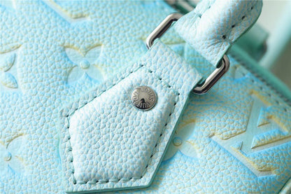 LV Speedy Bandouliere 20 Monogram Empreinte Vert D’eau Green For Women,  Shoulder And Crossbody Bags 20.5cm/8.1in LV M46092