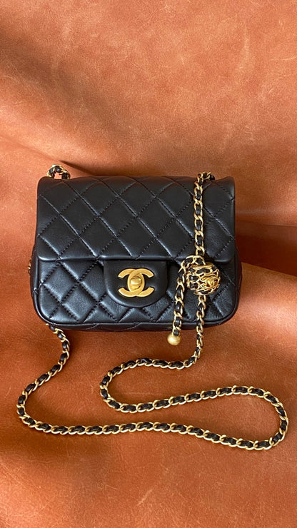 CHL Classic Bag Black For Women, Women’s Bags 7.1in/18cm