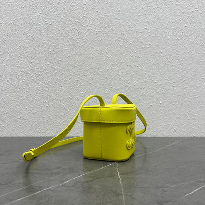 CE Small Box Cuir Triomphe Yellow For Women 4in/11cm 