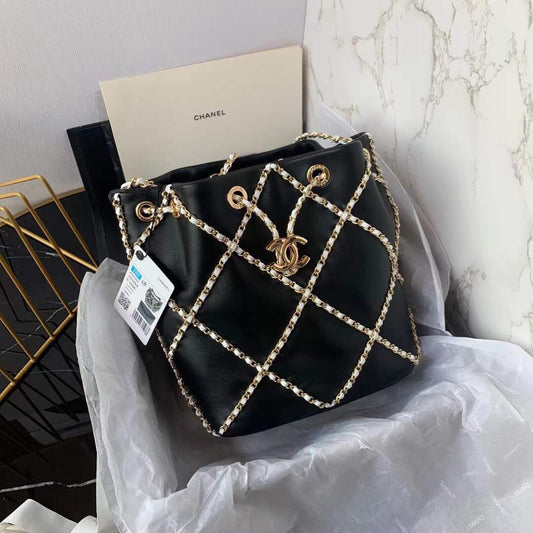 CHL 21 Handbag Black For Women, Women’s Bags 8.6in/22cm