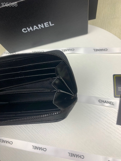CHL BOY LONG ZIPPED WALLET BLACK 19.4CM