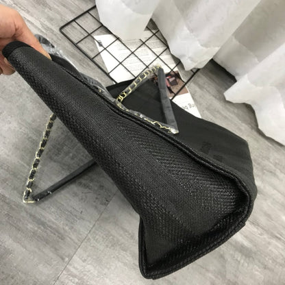 CHL CANVAS LARGE BLACK TOTE BAG 38CM A66941