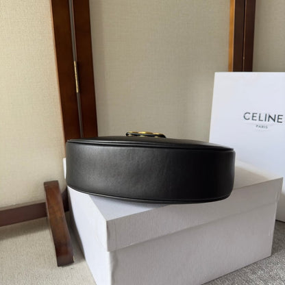 CE AVA TRIOMPHE SOFT BAG IN SMOOTH CALFSKIN
 BLACK