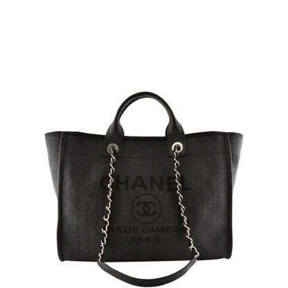 CHL CANVAS LARGE BLACK TOTE BAG 38CM A66941