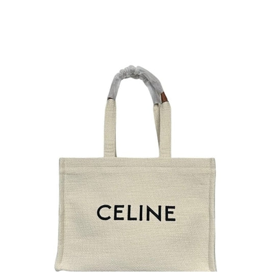 CE LARGE CABAS THAIS IN TEXTILE WITH JACQUARD IN WHITE 41CM