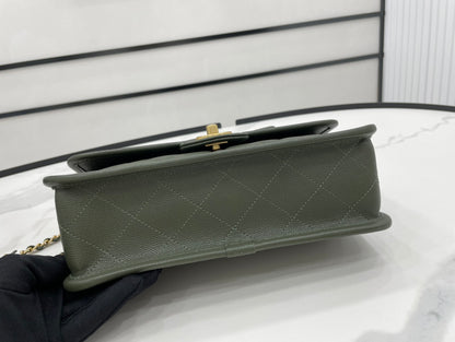 CHL AS3653 22K Bag Dark Green For Women, Women’s Bags 9.8in/25cm
