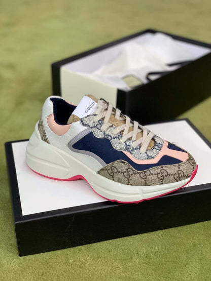 FC-GCI Rhyton GG Brown Pink Sneaker 046