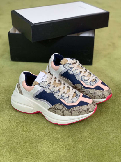 FC-GCI Rhyton GG Brown Pink Sneaker 046