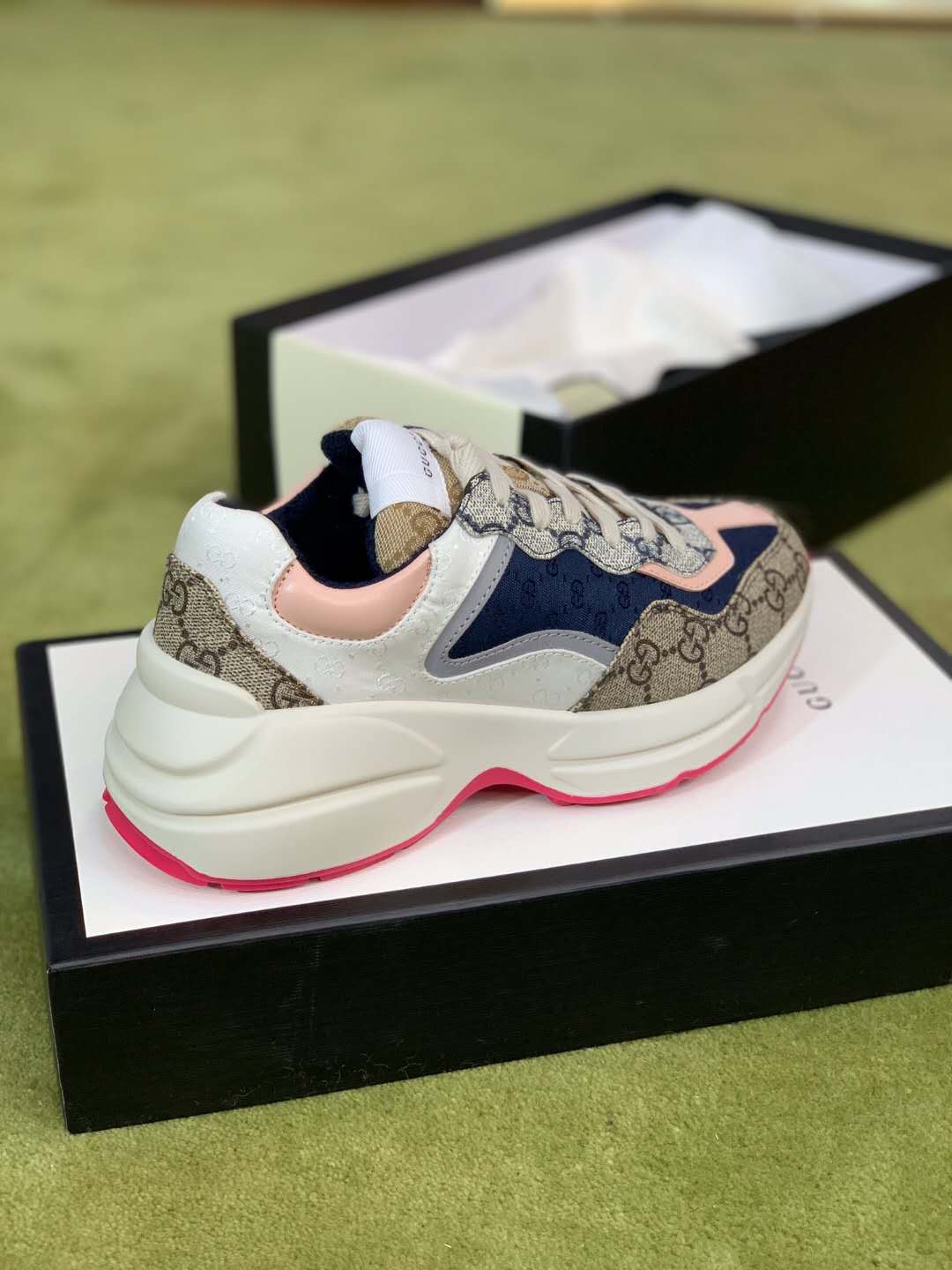 FC-GCI Rhyton GG Brown Pink Sneaker 046