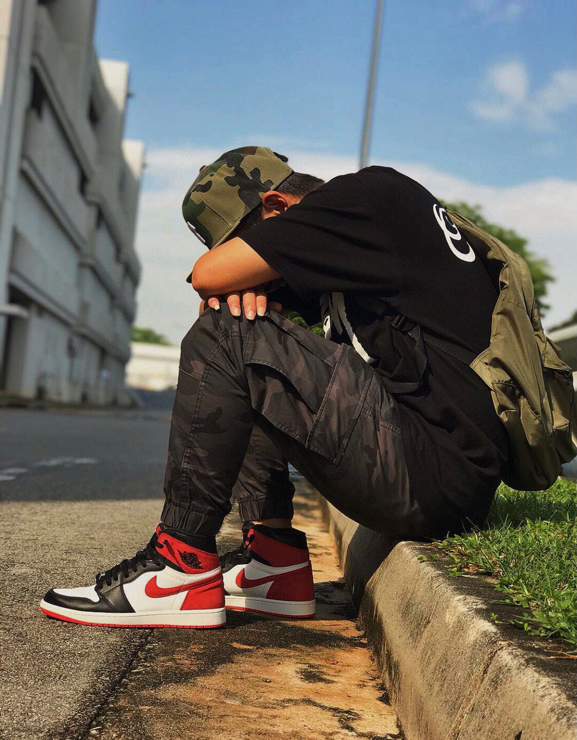 FC - AJ1 High Six Crowns Black and Red