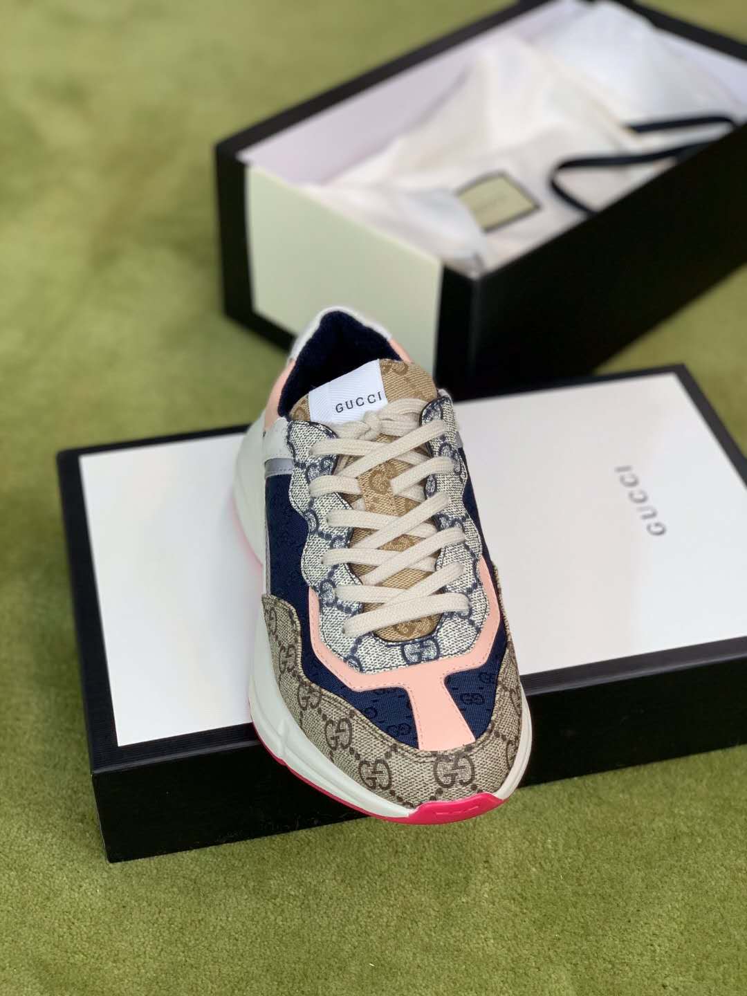 FC-GCI Rhyton GG Brown Pink Sneaker 046